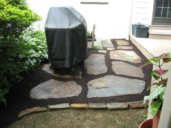 Barbeque Grill Pad Stepping Stones